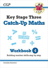 Book Cover for KS3 Maths Catch-Up Workbook 4 (With Answers) by CGP Books