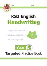 Book Cover for KS2 English Year 5 Handwriting Targeted Practice Book by CGP Books