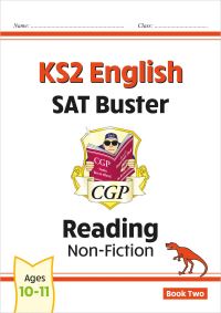 Book Cover for KS2 English Reading SAT Buster by CGP Books