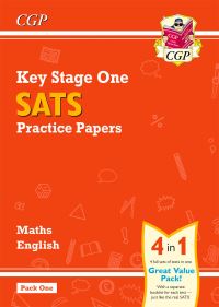 Book Cover for KS1 Maths and English SATS Practice Papers Pack (For End of Year Assessments) - Pack 1 by CGP Books