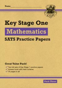 Book Cover for KS1 Maths SATS Practice Papers by CGP Books