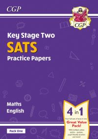 Book Cover for KS2 Maths & English Year 6 SATS Practice Papers by CGP Books