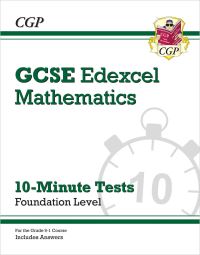 Book Cover for GCSE Maths Edexcel 10-Minute Tests - Foundation (Includes Answers) by CGP Books