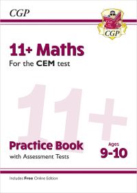 Book Cover for 11+ CEM Maths Practice Book & Assessment Tests - Ages 9-10 (With Online Edition) by CGP Books