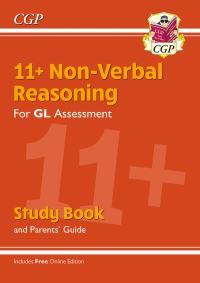 Book Cover for 11+ GL Non-Verbal Reasoning Study Book (With Parents' Guide & Online Edition) by CGP Books