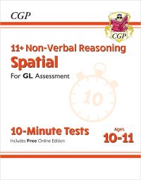 Book Cover for 11+ GL 10-Minute Tests by CGP Books