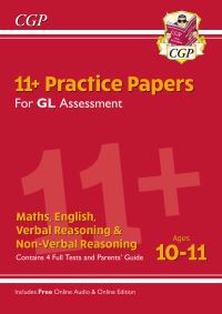 Book Cover for 11+ GL Practice Papers Mixed Pack - Ages 10-11 (With Parents' Guide & Online Edition) by CGP Books