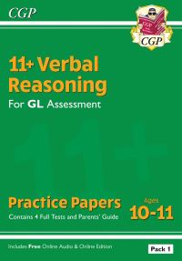 Book Cover for 11+ GL Verbal Reasoning Practice Papers by CGP Books