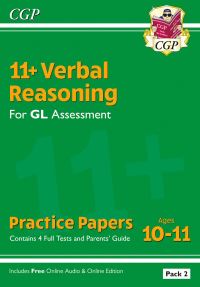 Book Cover for 11+ GL Verbal Reasoning Practice Papers by CGP Books