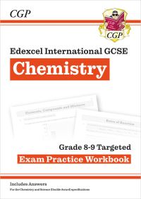 Book Cover for Edexcel International GCSE Chemistry Grade 8-9 Exam Practice Workbook (With Answers) by CGP Books