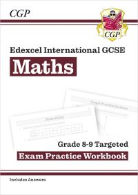 Book Cover for Edexcel International GCSE Maths. Grade 8-9 Targeted Exam Practice Workbook by Molly Barker, Martha Bozic, Shaun Harrogate, Alison Palin
