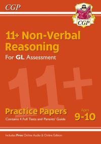 Book Cover for 11+ GL Non-Verbal Reasoning Practice Papers - Ages 9-10 (With Parents' Guide & Online Edition) by CGP Books