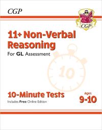 Book Cover for 11+ GL 10-Minute Tests by CGP Books