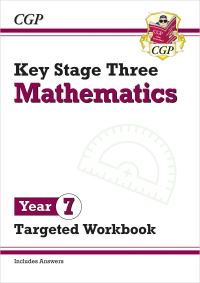 Book Cover for KS3 Year 7 Maths Targeted Workbook (With Answers) by CGP Books