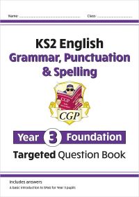 Book Cover for New KS2 English Targeted Question Book. Year 3 Foundation. Grammar, Punctuation & Spelling by 