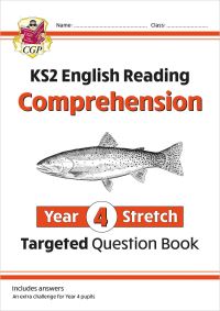 Book Cover for KS2 English Year 4 Stretch Reading Comprehension Targeted Question Book (+ Ans) by CGP Books