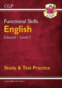 Book Cover for Functional Skills English. Level 1. Edexcel by Izzy Bowen, Heather Cowley, Tom Carney, Becca Lakin, Rebecca Russell, Sean Walsh
