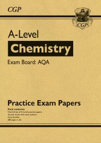 Book Cover for A-Level Chemistry AQA Practice Papers by CGP Books