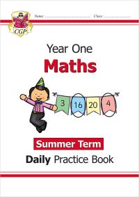 Book Cover for KS1 Maths Year 1 Daily Practice Book by CGP Books