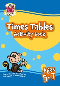 Book Cover for Times Tables Activity Book for Ages 5-7 by CGP Books