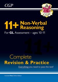 Book Cover for 11+ GL Non-Verbal Reasoning Complete Revision and Practice - Ages 10-11 (With Online Edition) by CGP Books