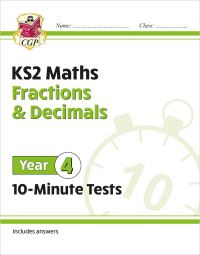 Book Cover for KS2 Year 4 Maths 10-Minute Tests by CGP Books