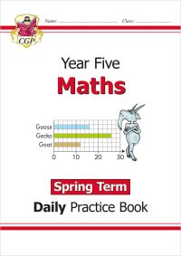 Book Cover for KS2 Maths Year 5 Daily Practice Book by CGP Books
