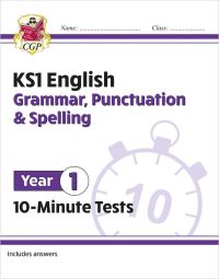 Book Cover for KS1 Year 1 English 10-Minute Tests by CGP Books