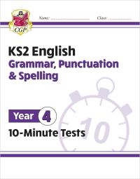 Book Cover for KS2 Year 4 English 10-Minute Tests by CGP Books