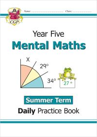 Book Cover for KS2 Mental Maths Year 5 Daily Practice Book by CGP Books