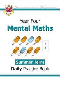 Book Cover for KS2 Mental Maths Year 4 Daily Practice Book by CGP Books