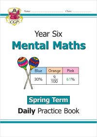 Book Cover for Year Six Mental Maths. Spring Term by Katherine Faudemer