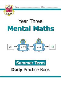 Book Cover for KS2 Mental Maths Year 3 Daily Practice Book by CGP Books