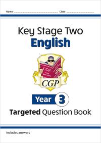 Book Cover for KS2 English Year 3 Targeted Question Book by CGP Books