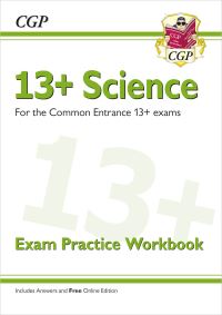 Book Cover for 13+ Science Exam Practice Workbook for the Common Entrance Exams by CGP Books