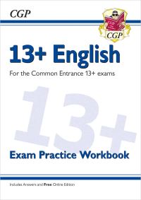 Book Cover for 13+ English Exam Practice Workbook by 