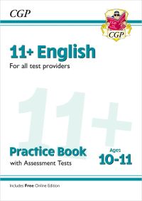 Book Cover for 11+ English Practice Book & Assessment Tests - Ages 10-11 (For All Test Providers) by CGP Books
