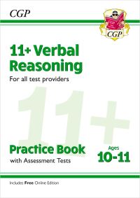 Book Cover for 11+ Verbal Reasoning Practice Book & Assessment Tests - Ages 10-11 (For All Test Providers) by CGP Books