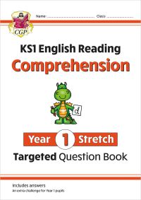 Book Cover for KS1 English Year 1 Stretch Reading Comprehension Targeted Question Book (With Answers) by CGP Books