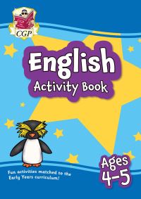 Book Cover for English Activity Book for Ages 4-5 (Reception) by CGP Books