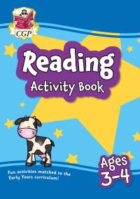 Book Cover for Reading Activity Book for Ages 3-4 (Preschool) by CGP Books