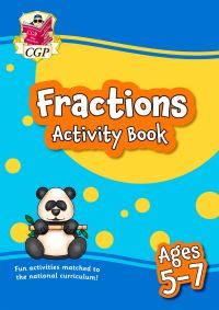 Book Cover for Fractions Activity Book for Ages 5-7 by CGP Books