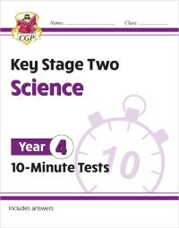 Book Cover for KS2 Year 4 Science 10-Minute Tests by CGP Books