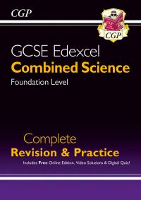 Book Cover for GCSE Combined Science Edexcel Foundation Complete Revision & Practice W/ Online Ed, Videos & Quizzes by CGP Books