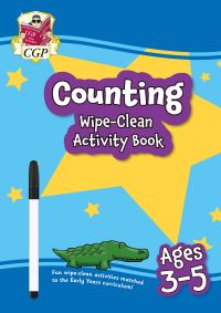 Book Cover for Counting Wipe-Clean Activity Book for Ages 3-5 (With Pen) by CGP Books