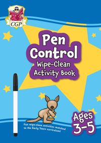 Book Cover for Pen Control Wipe-Clean Activity Book for Ages 3-5 (With Pen) by CGP Books
