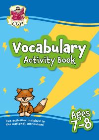 Book Cover for Vocabulary Activity Book for Ages 7-8 by CGP Books