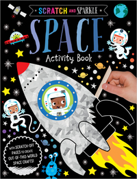 Book Cover for Scratch and Sparkle Space Activity Book by 