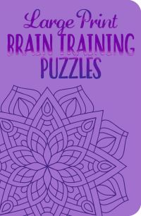 Book Cover for Large Print Brain Training Puzzles by Eric Saunders