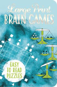 Book Cover for Large Print Brain Games by Eric Saunders